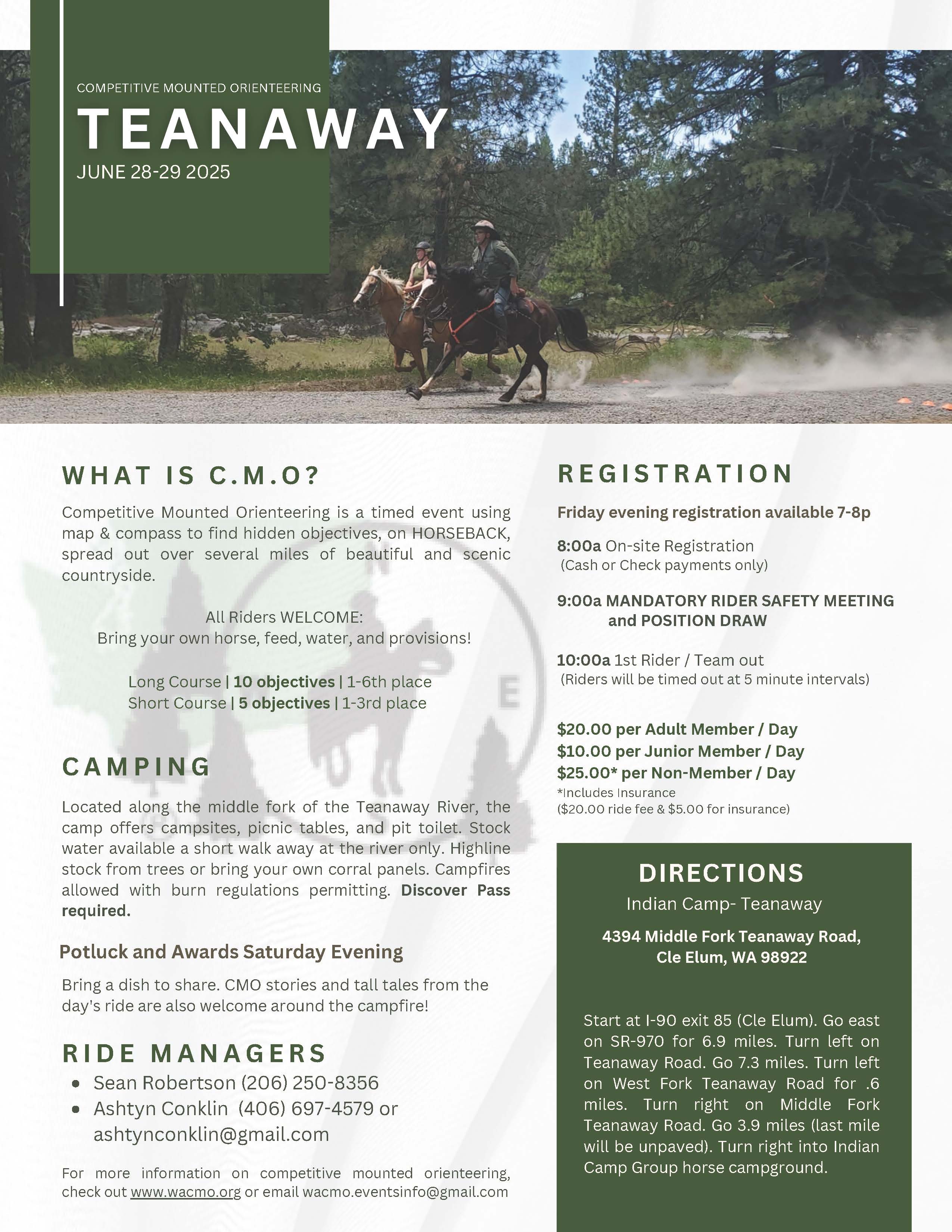 June 28-29, 2025 Indian Camp, Teanaway, WA